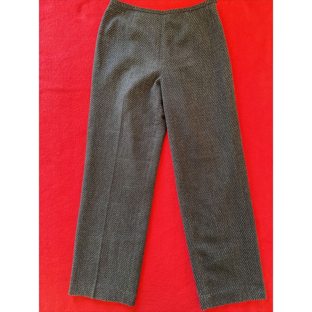 PROFESSIONAL PANTS kasper Black tweed Pants size 10 Women’s